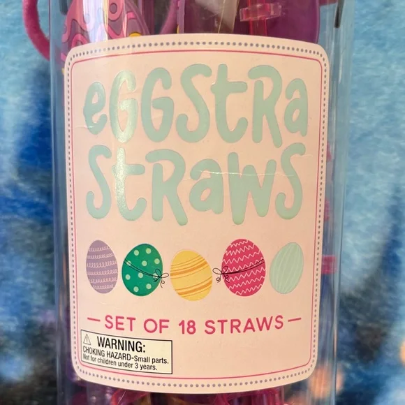 Eccolo Pink and Purple Eggstra Straws Set - Picture 2 of 5